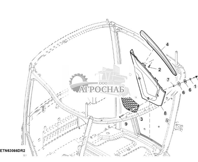 Звукопоглощающая обивка с отсеком для хранения, левая сторона - ST828431 411.jpg